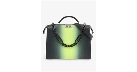 fendi peekaboo grained leather|fendi peekaboo handbags.